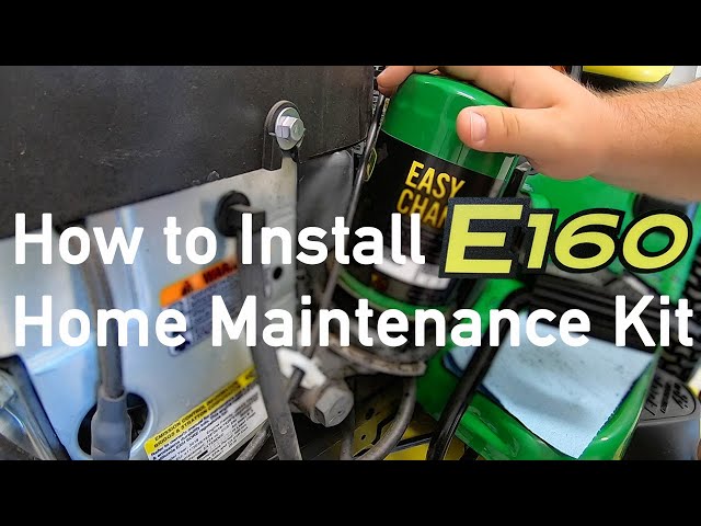 How to Service John Deere E160 | Deere 30 sec Oil Change, Air Filter, Fuel Filter, Spark Plugs