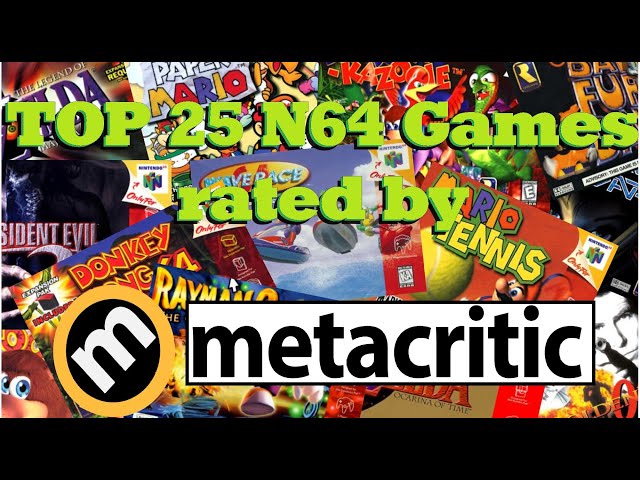 TOP 25 Nintendo 64 Games rated by Metacritic (30minutes)