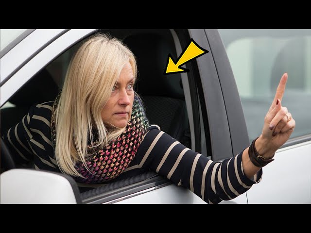 Spoiled Woman Flips Off Truck Driver - His Revenge Is Priceless
