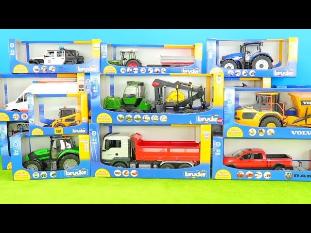 Fire Truck, Excavator, Police & Fire Cars, Tractor and Toy Vehicles Collection for Kids