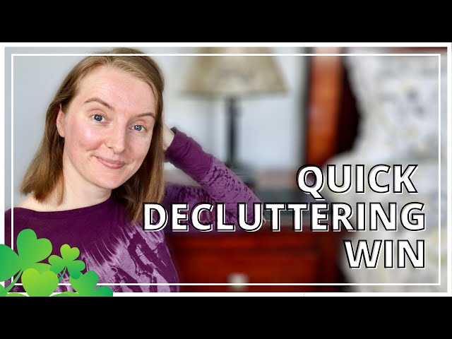 ☘️ FAST Decluttering Results, HIGH IMPACT Space – Decluttering Nightstand – Declutter Challenge 2020