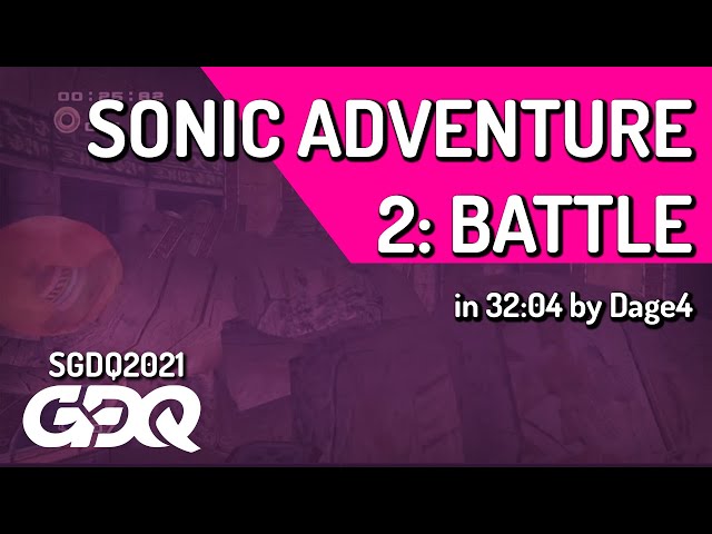 Sonic Adventure 2: Battle by Dage4 in 32:04 - Summer Games Done Quick 2021 Online