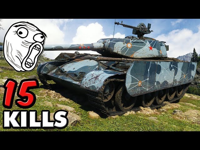 T-44-100 (R) - 15 KILLS - World of Tanks Gameplay