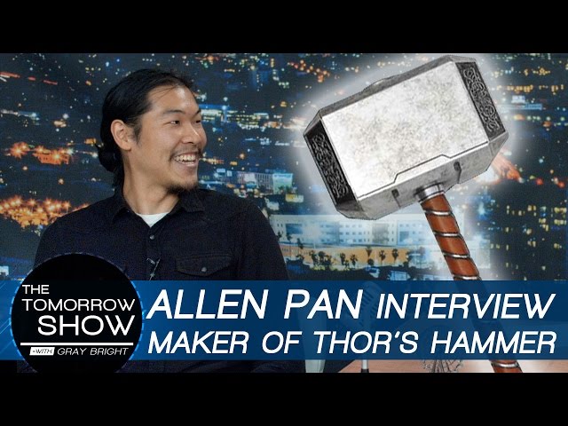 Interview with Allen Pan - REAL BURNING LIGHTSABER + Real Mjolnir / Thor's Hammer