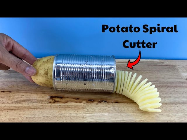 How To Make A Spiral Potato Cutter || DIY Spring Potato Machine