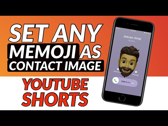Set Any Custom Memoji As Contact Image #Shorts
