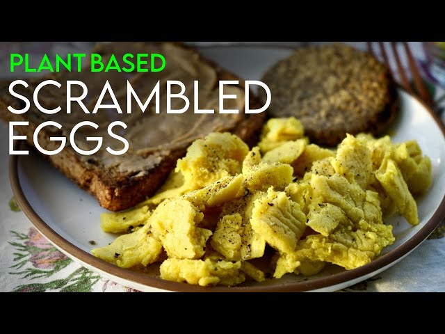 Plant-Based Scrambled Eggs | Easy Oil-Free Vegan Recipe!