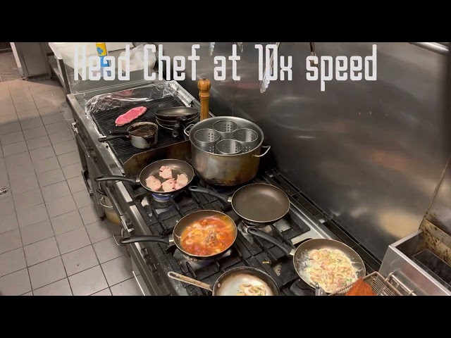 #shorts 4 minutes as a head chef at 10x speed. Always respect restaurant staff
