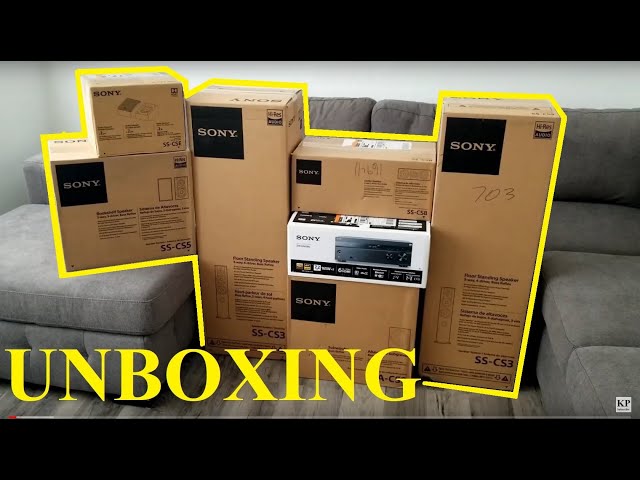 SONY Sound System 7.2 Channel Receiver STR-DN1080 & Speakers SS-CS3 Surround Sound UNBOXING