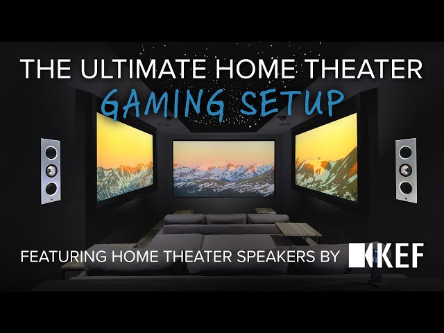 The ULTIMATE Home Theater GAMING Setup! KEF Speakers, Custom PC Build, 3 Screens, & SO MUCH MORE!