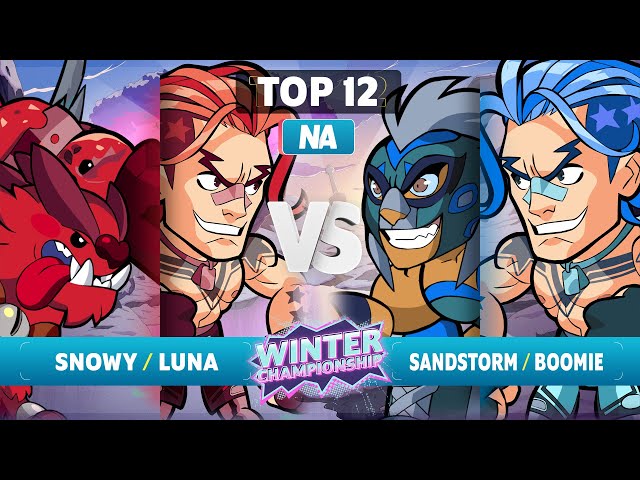 Snowy & luna vs. Sandstorm & Boomie - Top 12  - NA - Brawlhalla Winter Championship 2023