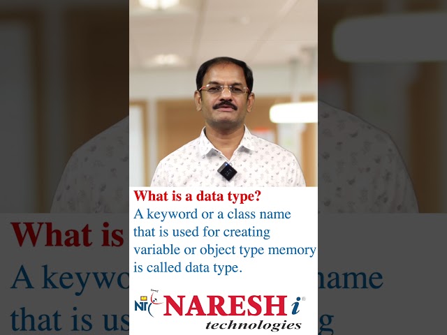 Data Types in Java | Variable Memory | Object Memory | NareshIT