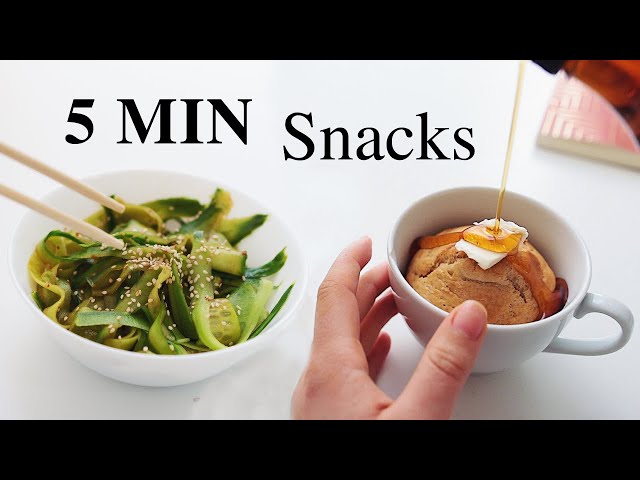 5 Minute Snack Ideas for Students! (vegan)