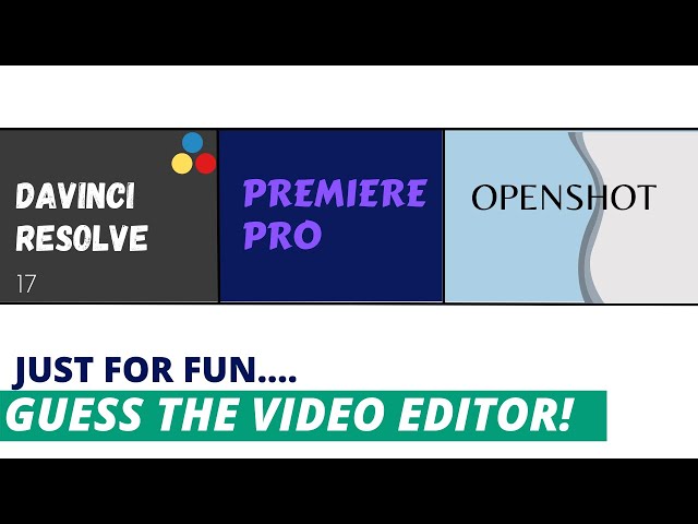 2022 #Shorts: Guess the Video Editor in this Video