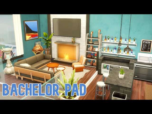 Bachelor Pad Platform Studio ~ 910 Medina Studios Apartment Renovation: Sims 4 Speed Build (No CC)
