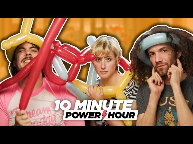 Making Balloon Animals (ft. Leighton) - 10 Minute Power Hour