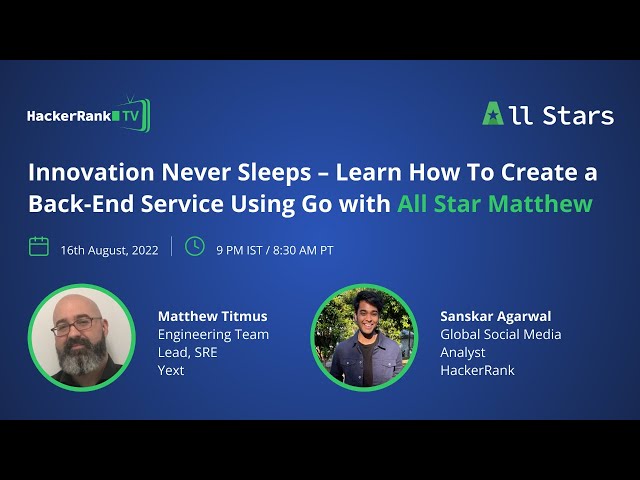 Innovation Never Sleeps – Learn How To Create a Back-End Service Using Go