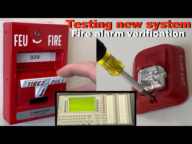 Testing brand new fire alarm system install | Notifier NFS2–3030 verification
