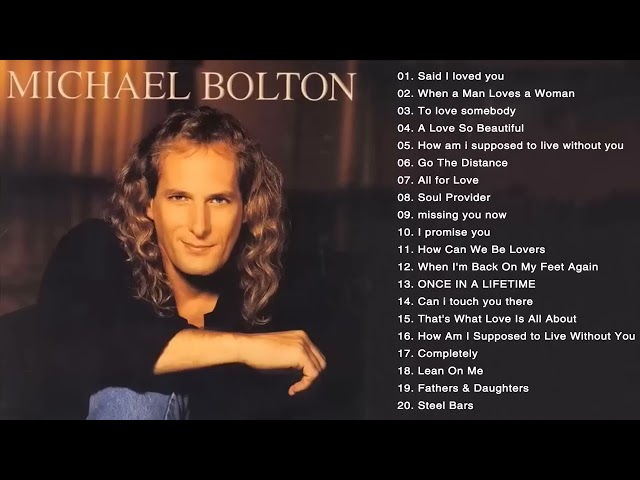 Best Soft Rock Michael Bolton Soft Rock Of All Time | Michael Bolton Greatest Hits Full Album 2024