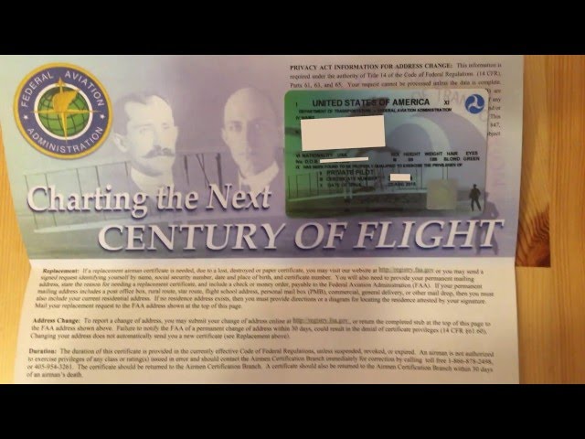 "Unboxing" a Pilot Certificate