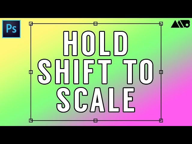 How to Bring Back the Old Hold Shift to Scale Behavior in Adobe Photoshop Tutorial