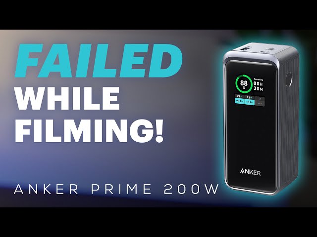 Failed While Filming! - Anker Prime 200W Power Bank