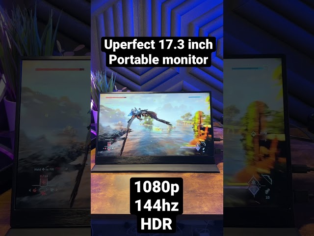 Uperfect Portable Monitor! 1080p 144hz HDR #tech #ps5 #horizonforbiddenwest