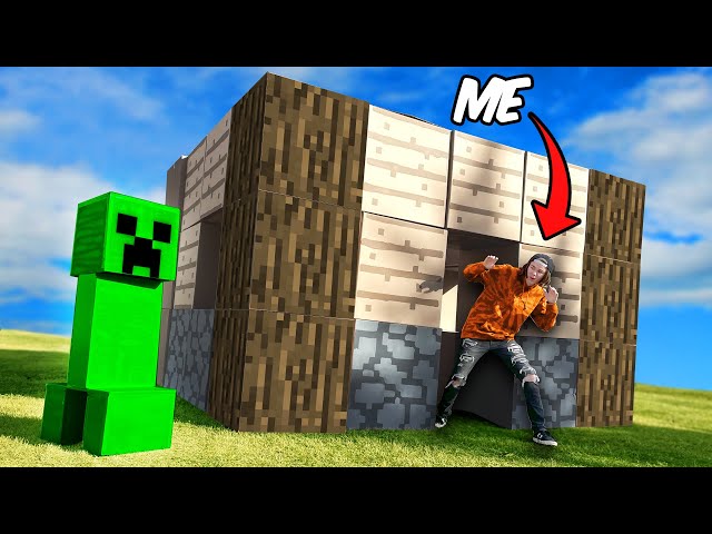 Exploding Minecraft Creeper in Real Life