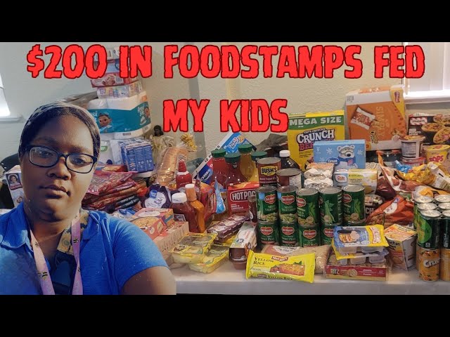 What I feed my kids on a $200 foodstamp budget grocery haul