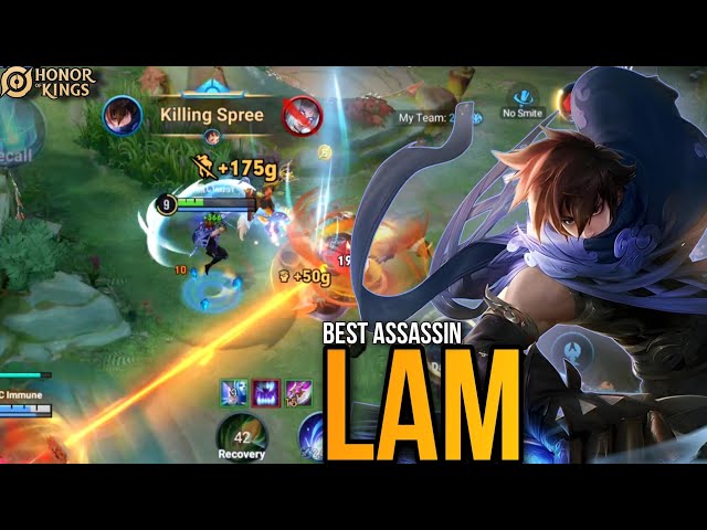 HOK: Lam Gameplay | One of the best assassin with his best BUILD | Honor of Kings