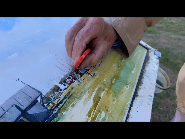 How to Paint in Watercolour | Painting the  Walberswick Ferry Shed