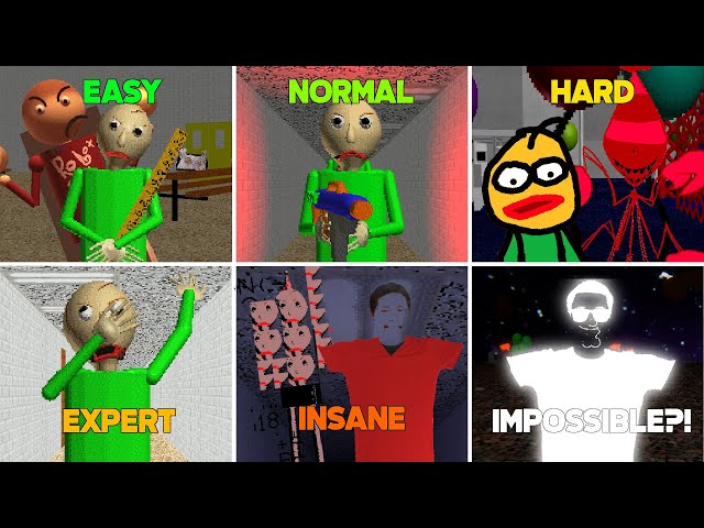 9 Mods Different Bossfight In Baldi's Basics With Health Bars!