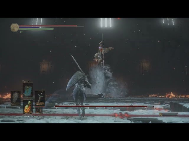 DARK SOULS IIl First Playtrough: Black Knight Sword vs Blackflame Friede and Father Ariandel