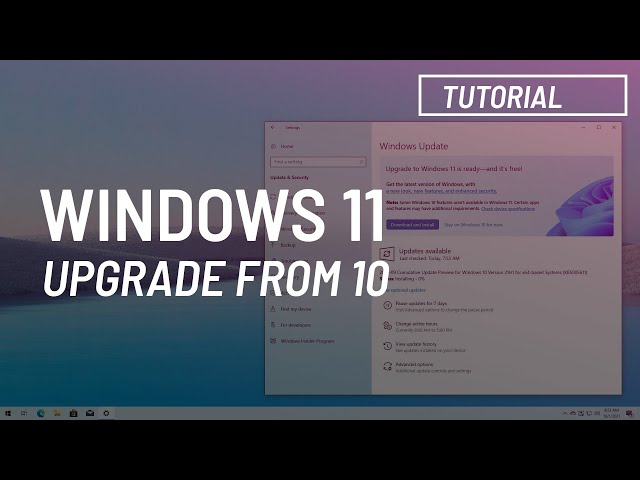 Windows 11: Upgrade from Windows 10 via Windows Update (Official)