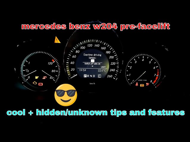 MERCEDES BENZ C CLASS W204 COOL and  UNKNOWN  FEATURES + TIPS