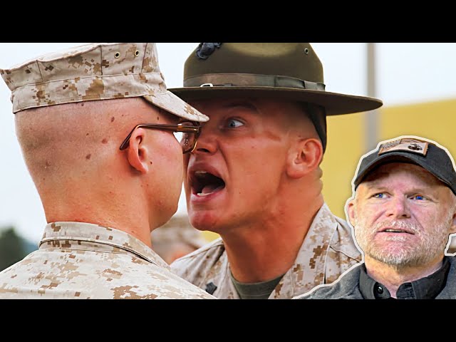 USMC Drill Instructors Wrecking New Recruits (Marine Reacts)