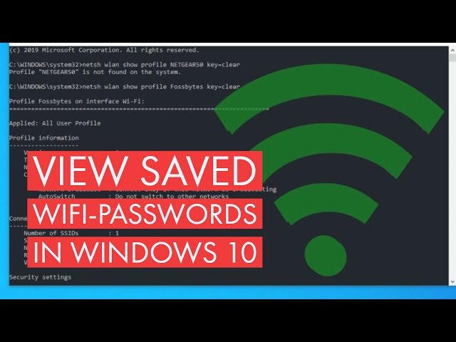 How to Find All WiFi Passwords Fast & Easily (Windows 10/8/8.1)