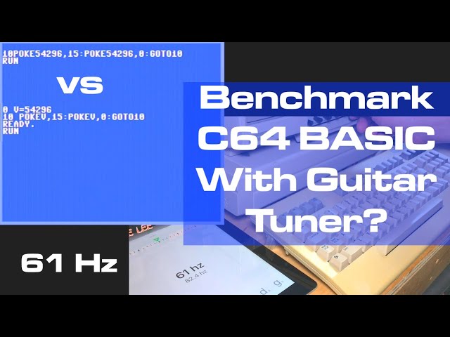 Benchmark By Guitar Tuner? More Commodore 64 BASIC Optimization Tricks