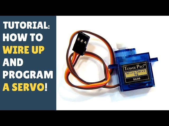 TUTORIAL: How to Wire Up & Code Program a Servo - Arduino Module - (SG90)
