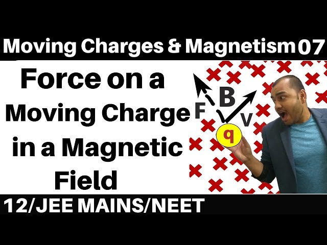 Moving Charges n Magnetism 07 : Force on a Moving Charge in Magnetic Field : Magnetic Force JEE/NEET