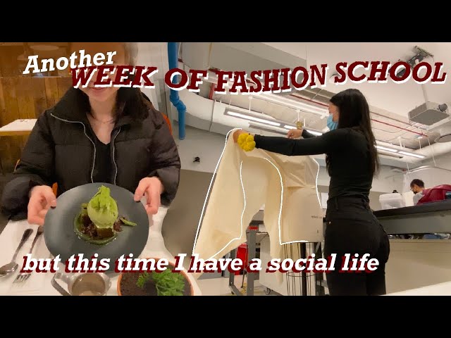 a week of fashion school | NYC fashion student, Parsons art school vlog