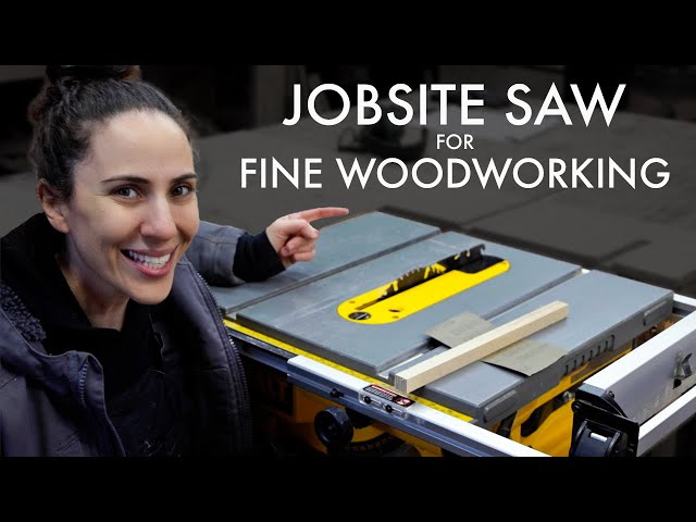 How to use a JOBSITE Table Saw for FINE WOODWORKING Projects