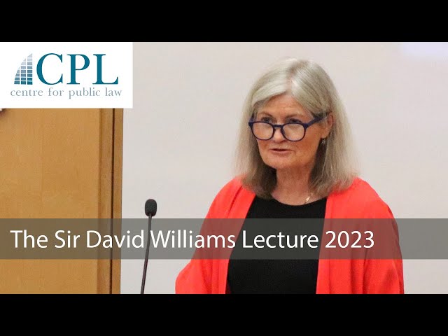 'The Craft of Constitutional Adjudication': The 2023 Sir David Williams Lecture