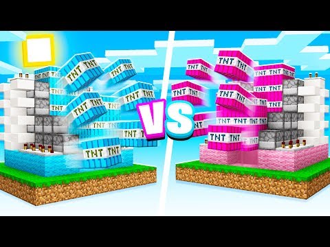 MINECRAFT Boy vs Girl TNT WARS Challenge!