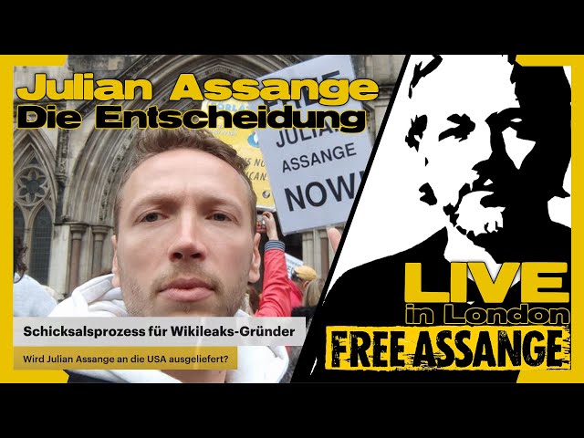 [live!] DIE ENTSCHEIDUNG der #FreeAssange Anhörung  Kilez More LIVE in London!