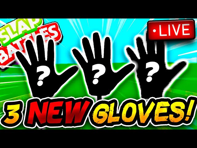 3 NEW GLOVES in this Slap Battles Update Live🔴! - Roblox