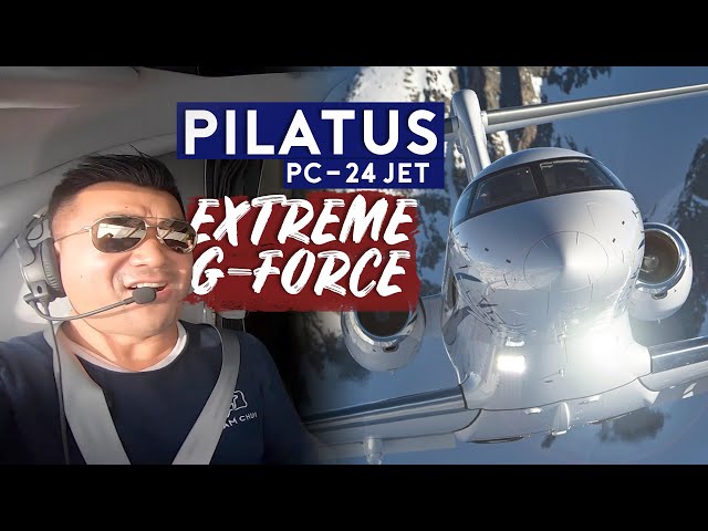 Test Flight on Pilatus PC-24 Jet. Extreme G-Force!