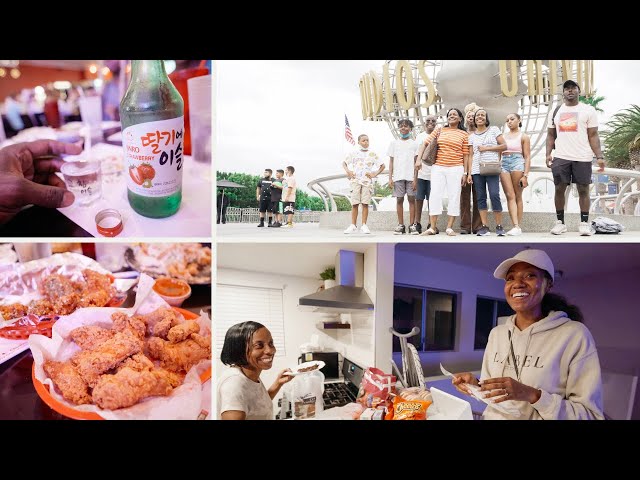 Come Vibe with Us. Family Vacation Vlog! | Universal Studios, Beach Day, Korean Fried Chicken & more