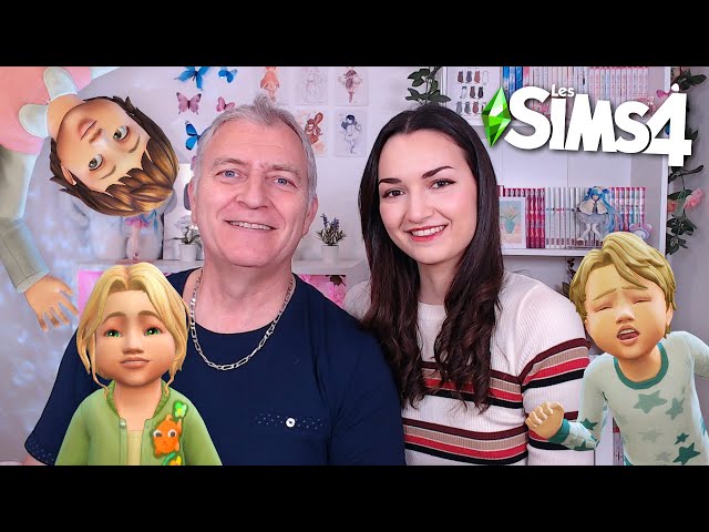Live incroyable avec mon père qui a du gérer 5 bambins ! | Rediff Live | Challenge Sims 4