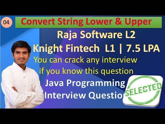 CDAC  Raja Software L2 | Knight Fintech L2 Interview Java , Spring Boot, Coding Question Answers